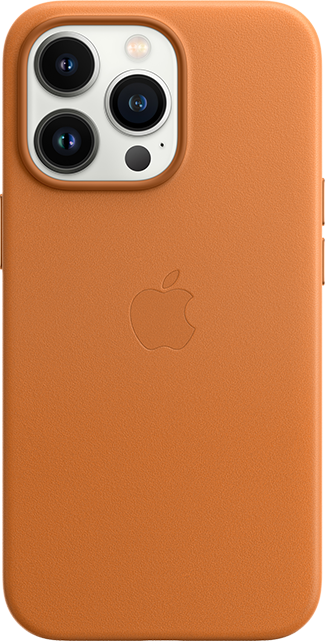 Apple Leather Case with MagSafe - iPhone 13 Pro - Golden Brown